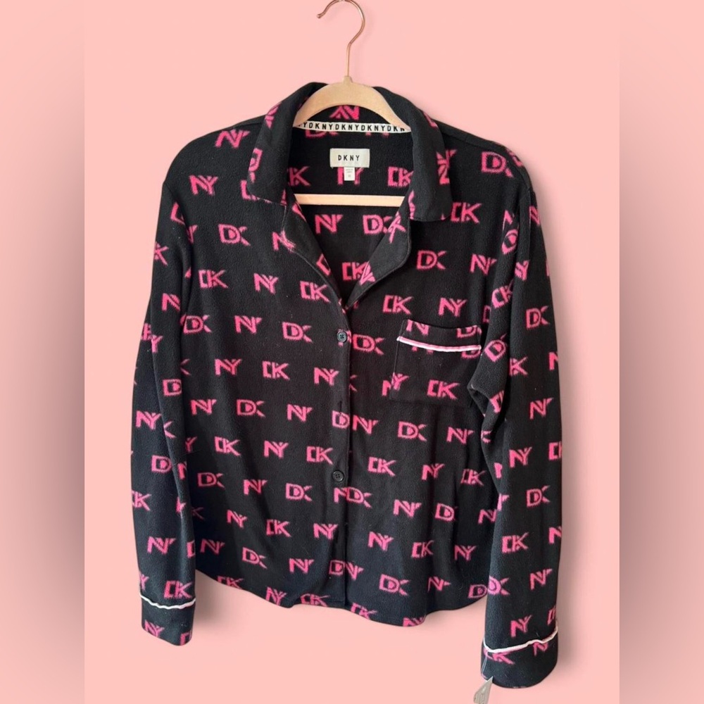 DKNY black & pink pajama set